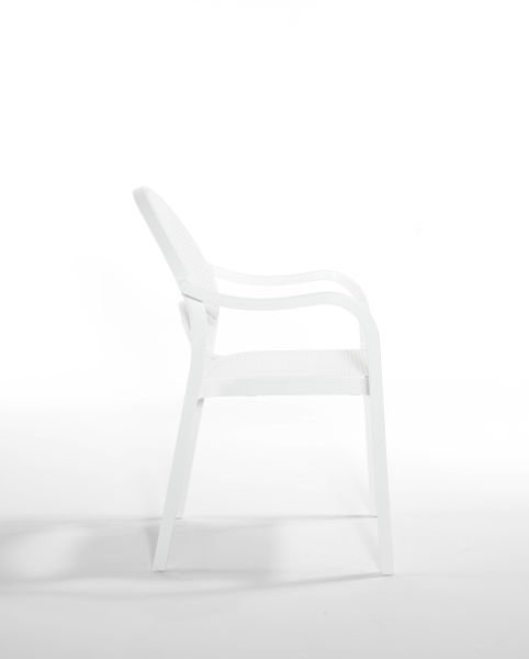 Beyaz Rattan Bahçe Masa Sandalye Seti 6 Kişilik