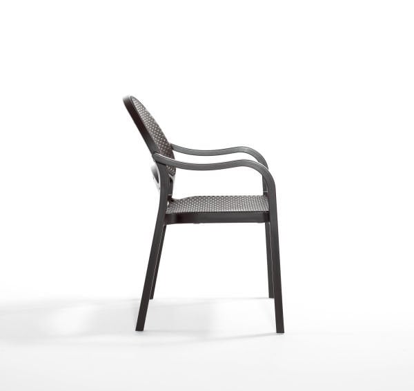 Kahverengi Rattan Bahçe Masa Sandalye Takımı 6 Kişilik