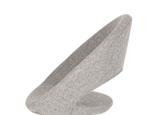 Yoji Açık Gri Kumaş Ofis Bekleme Sandalyesi – Ergonomik Papatya Ayaklı, Metal Siyah Fırın Boyalı, Çok Amaçlı Kullanıma Uygun Sandalye
