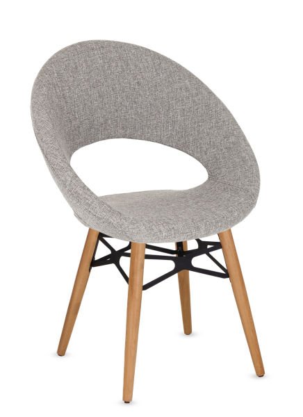 Yoji Açık Gri Kumaş Dekoratif Restaurant Sandalyesi - Modern, Şık, Ergonomik Mutfak ve Cafe Sandalyesi, Ücretsiz Kargo