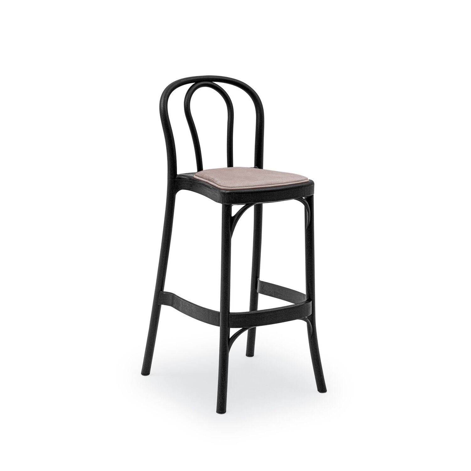 Siyah Polipropilen Plastik 75 cm Tonet Pedli Bar Sandalyesi