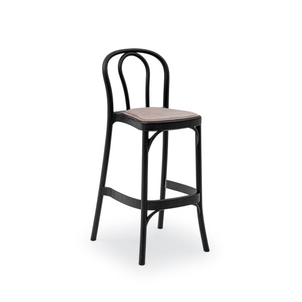 Siyah Polipropilen Plastik 75 cm Tonet Pedli Bar Sandalyesi