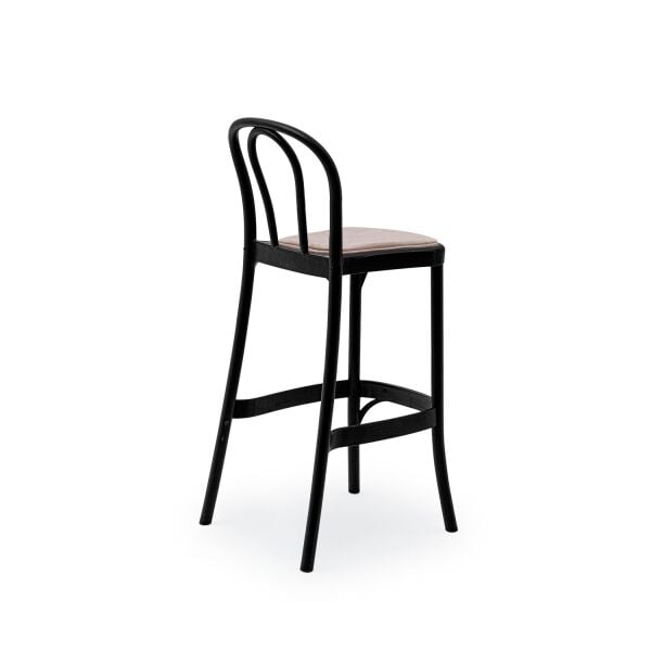 Siyah Polipropilen Plastik 75 cm Tonet Pedli Bar Sandalyesi