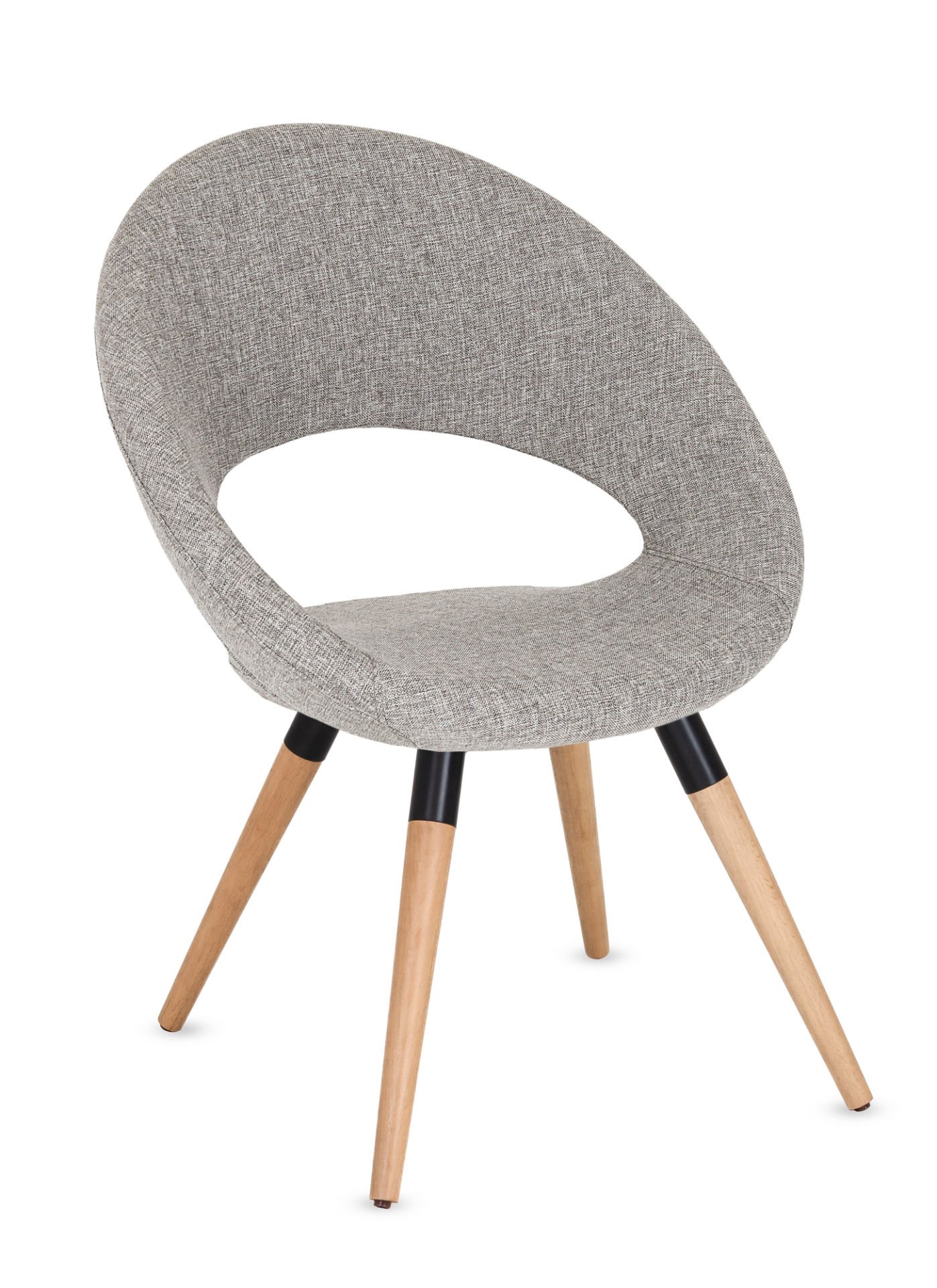 Yoji Açık Gri Kumaş Dekoratif Cafe Sandalyesi - Modern ve Şık Tasarım, Dayanıklı Yapı