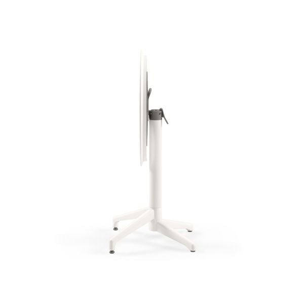 Beyaz 60 cm Katlanır Yuvarlak Bahçe ve Cafe Masası