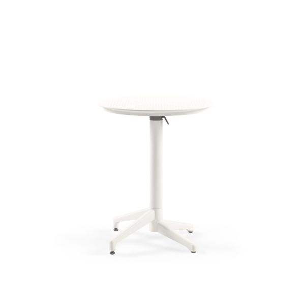 Beyaz 60 cm Katlanır Yuvarlak Bahçe ve Cafe Masası