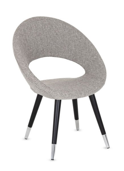 Yoji Açık Gri Kumaş Dekoratif Otel Odası Sandalyesi - Şık ve Konforlu Kafe, Restaurant, Mutfak ve Salon Sandalyesi