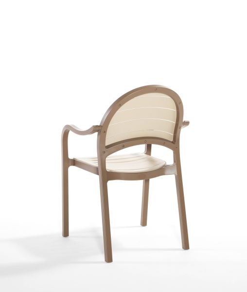 Çöl Kahvesi Cappucino Bahçe Masa Sandalye Takımı 6 Kişilik