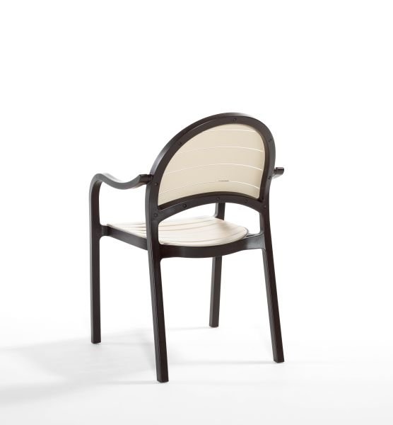 Kahverengi Cappucino Bahçe Masa Sandalye Takımı 6 Kişilik