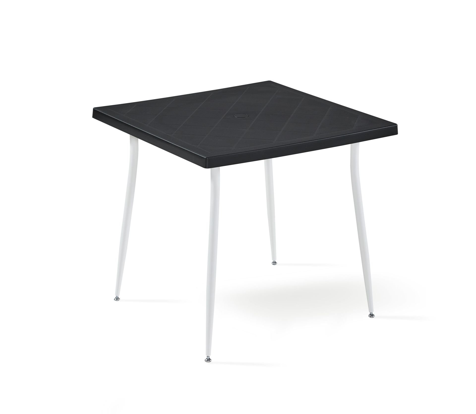 Siyah 80x80 cm Bahçe Masası | Dayanıklı Dış Mekan Masa