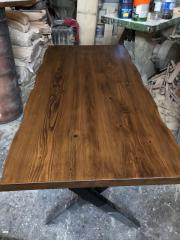 Kütük Masa 180x80 Göknar Ahşap Yemek Odası Salon Masası
