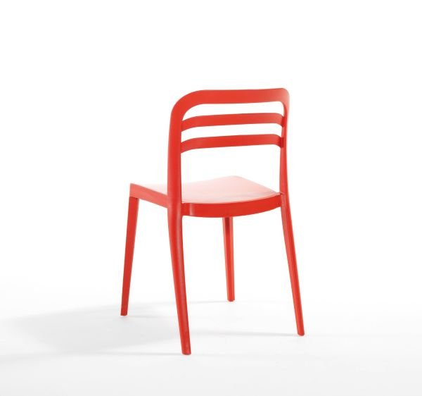 Kırmızı Bahçe Masa Sandalye Takımı 4 Kişilik 80x80 cm