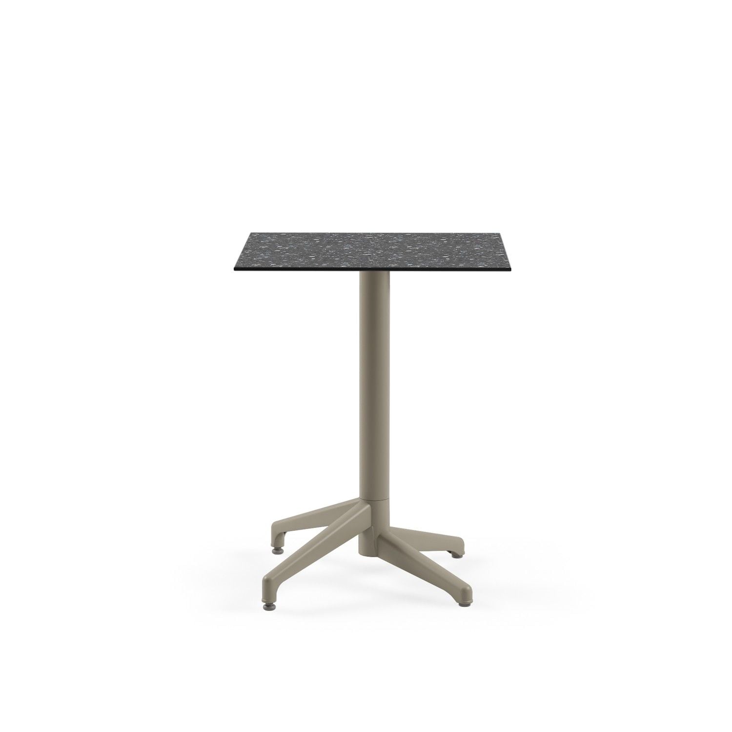 Compact Terrazzo Paslanmaz Mutfak Masası 60x60 cm