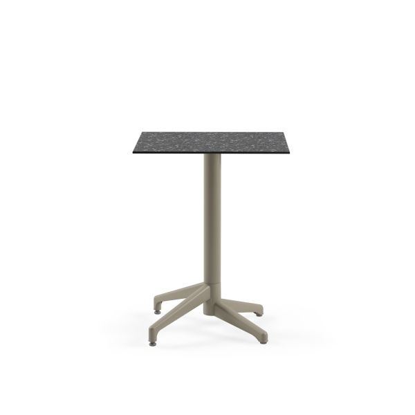 Compact Terrazzo Paslanmaz Mutfak Masası 60x60 cm