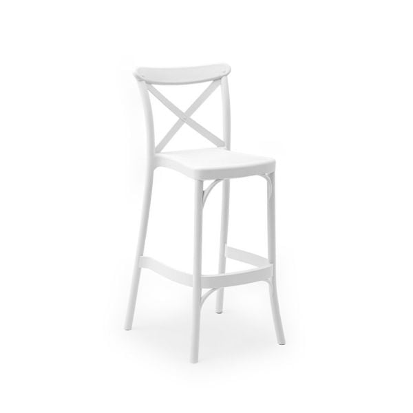 Beyaz 2 Kişilik Bistro Bar Masa Sandalye Takımı 60 cm