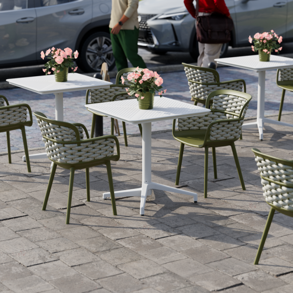 Bahçe Masa Sandalye Takımı 2 Kişilik 70x70