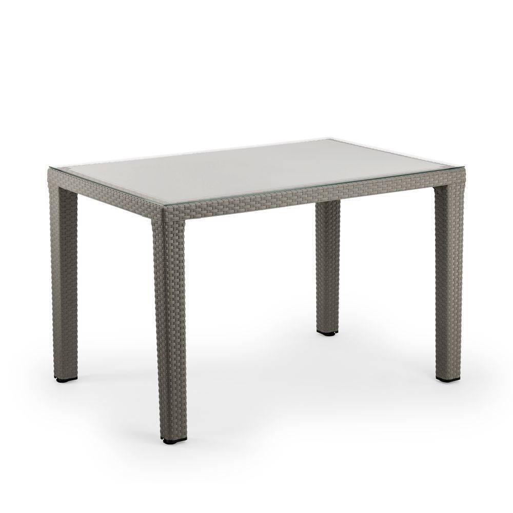 Vizon 120x80 Bahçe Masası Temperli Camlı Dış Mekan