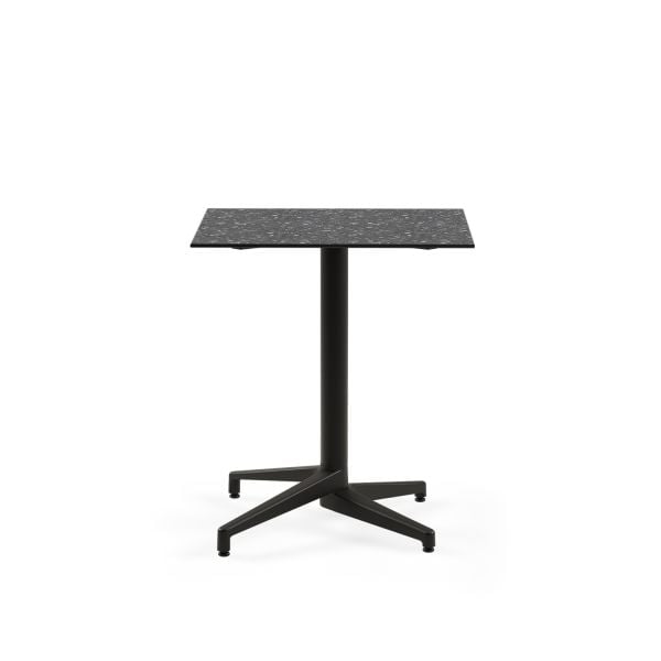 Compact Terrazzo Mermer Paslanmaz Mutfak Masası 69x69 cm