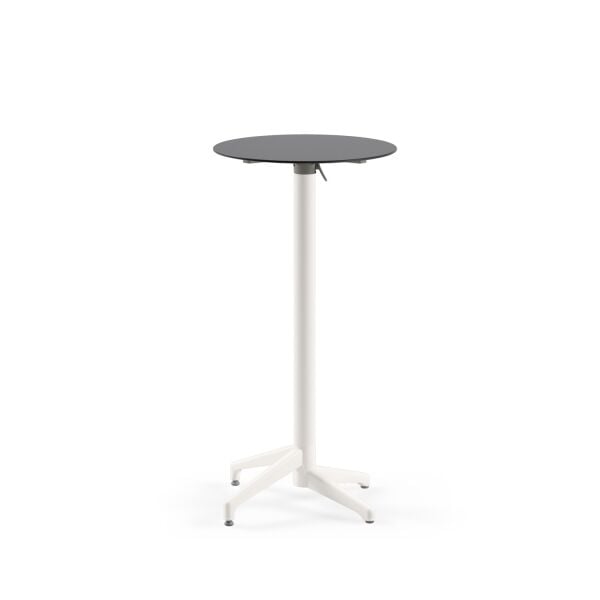 Compact Katlanır Bahçe Bar Masası Ø60 Antrasit Beyaz