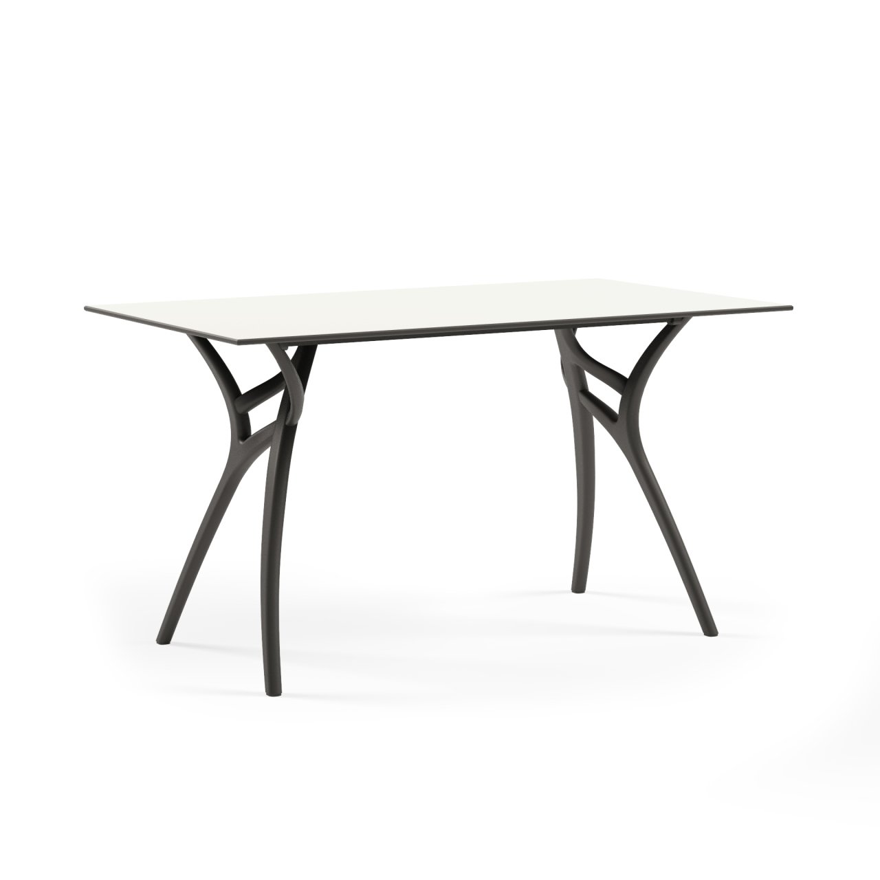 Beyaz Compact Dış Mekan Bahçe Masası 80x140