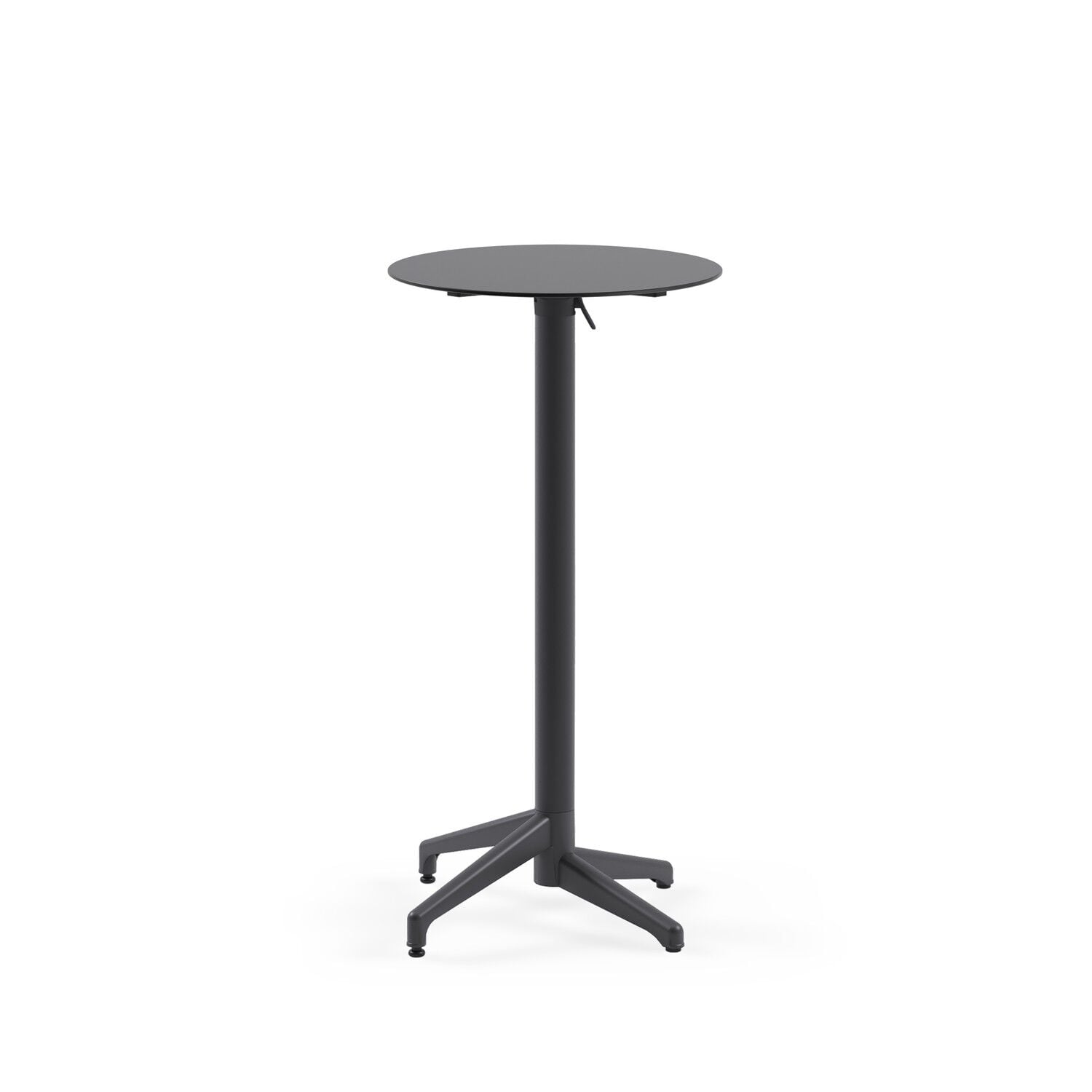 Compact Katlanır Cafe Bahçe Bar Masası Ø60 Antrasit