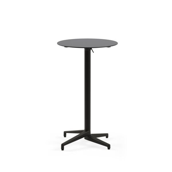 Compact Katlanır Bahçe Bar Masası Ø69 Antrasit Siyah