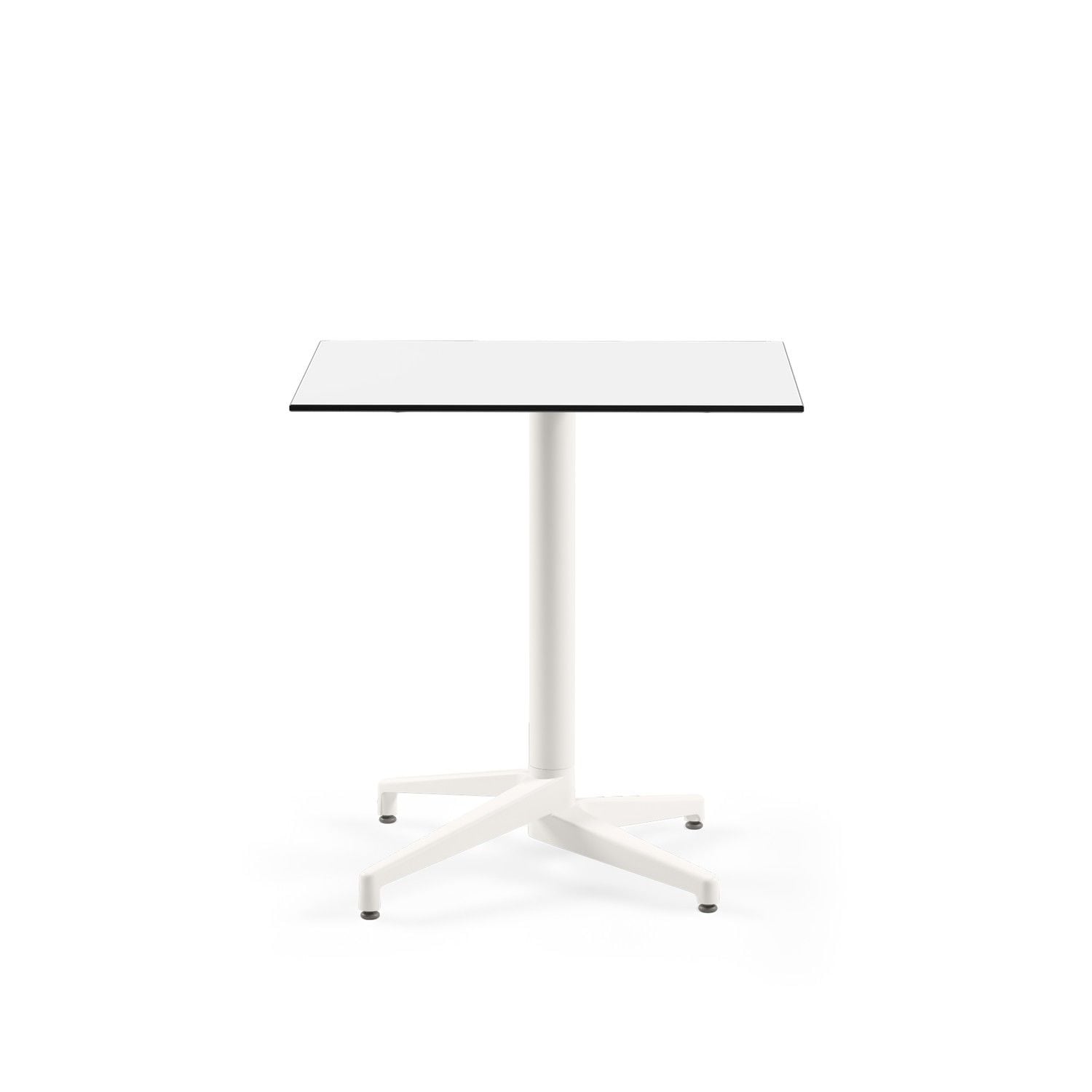 Beyaz Compact Paslanmaz Restaurant Masası 77x77