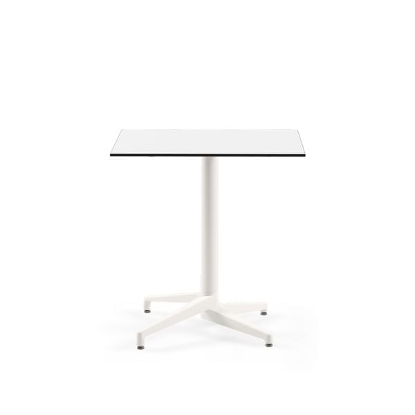 Beyaz Compact Paslanmaz Restaurant Masası 77x77