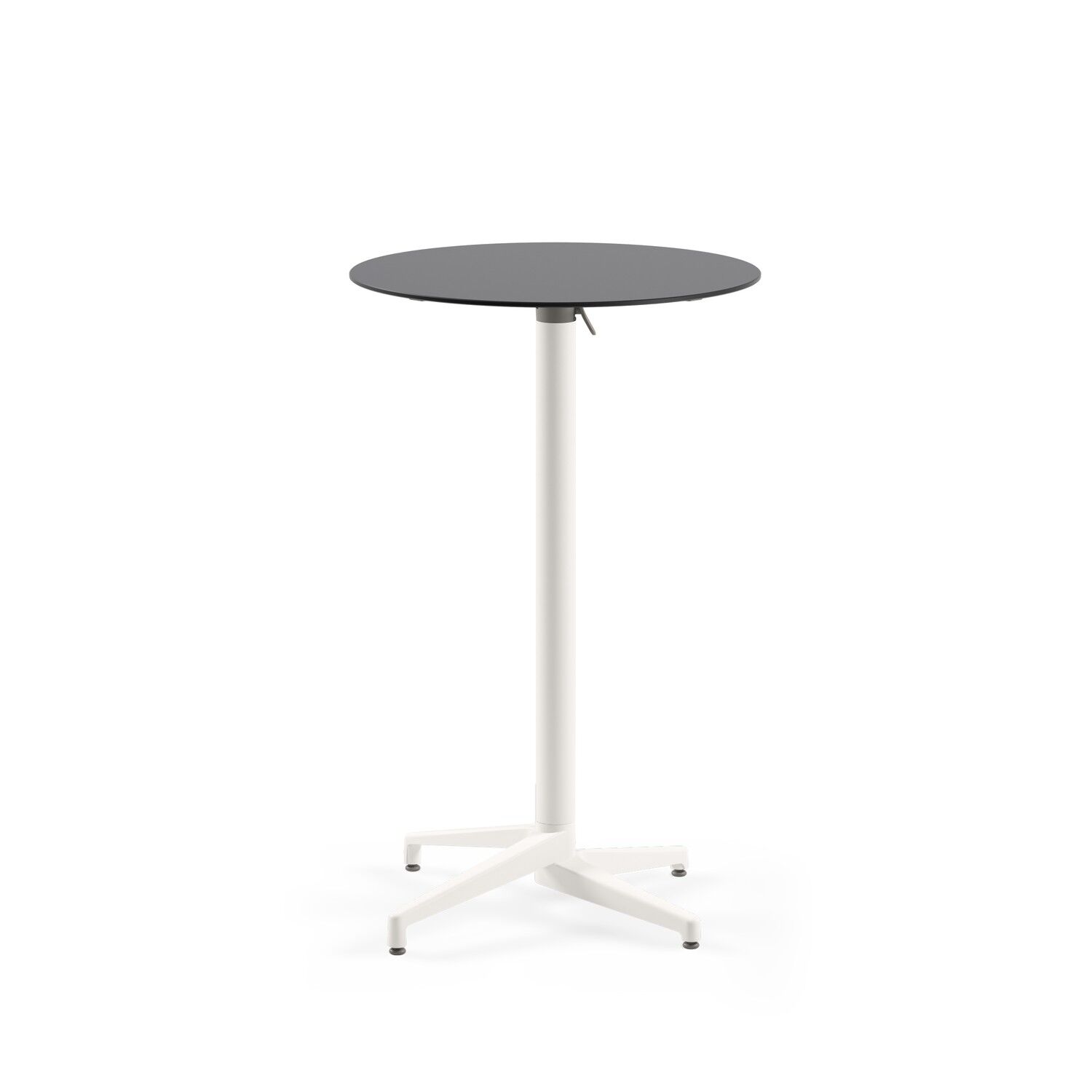 Compact Katlanır Bahçe Kokteyl Bar Masası Ø77 Antrasit Beyaz