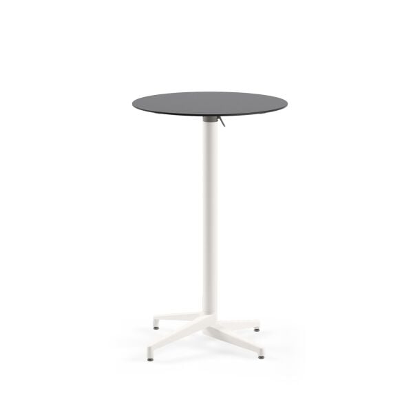 Compact Katlanır Bahçe Kokteyl Bar Masası Ø77 Antrasit Beyaz