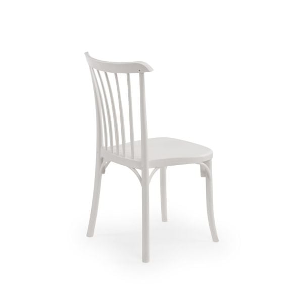 Beyaz 4 Kişilik Dış Mekan Bahçe Masa Sandalye Takımı 80x80