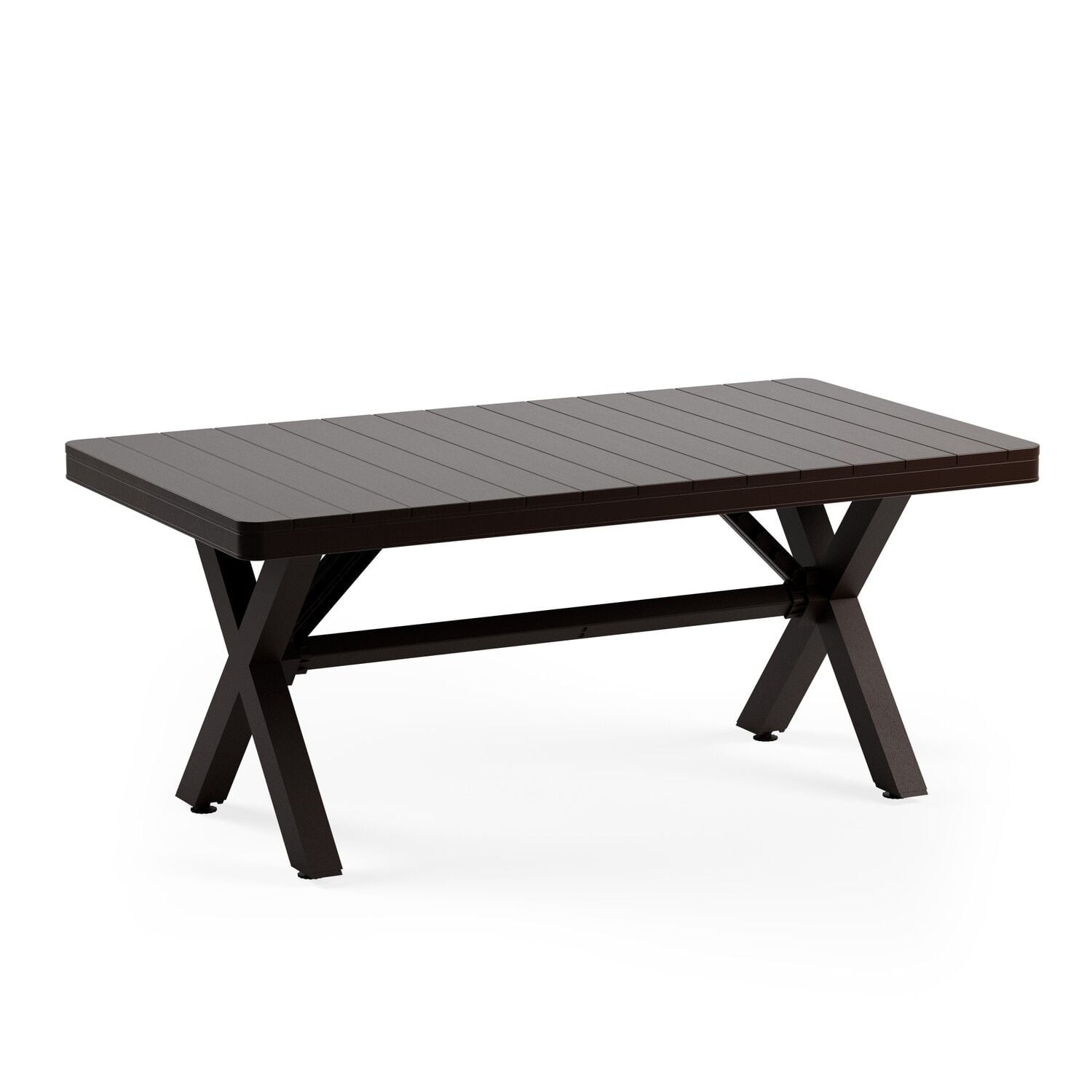 Wenge 8 Kişilik Bahçe Masası 100x180 cm Dış Mekan