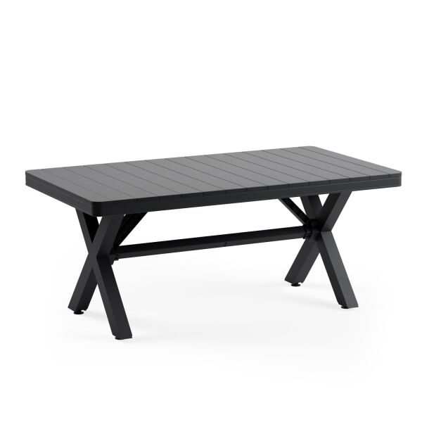 Antrasit Bahçe Masa Sandalye Takımı 8 Kişilik 100x180 cm