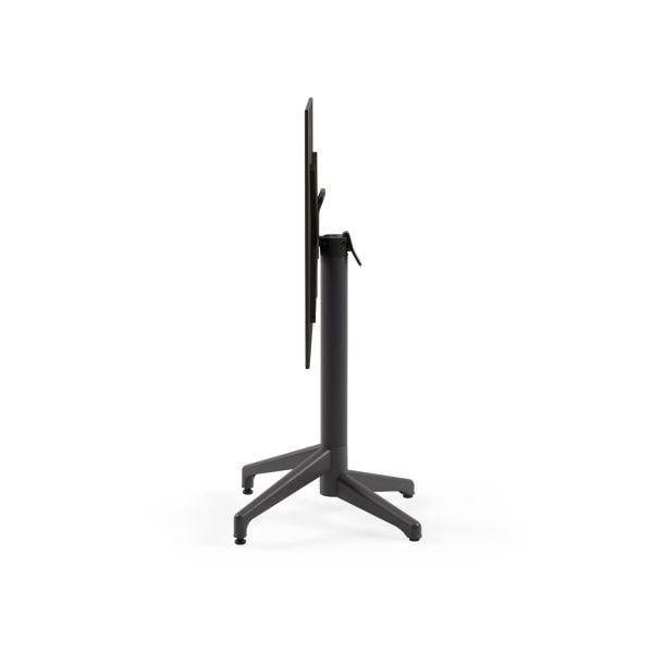 Beyaz Mermer Compact Paslanmaz Katlanabilir Masa 60x60