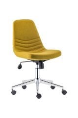 Parker Yeşil Kaşe Tekerlekli Ofis Çalışma Sandalyesi