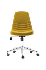 Parker Yeşil Kaşe Tekerlekli Ofis Çalışma Sandalyesi