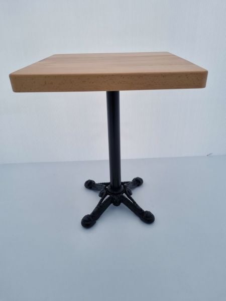 Kayın Kütük Cafe Masası 60x60
