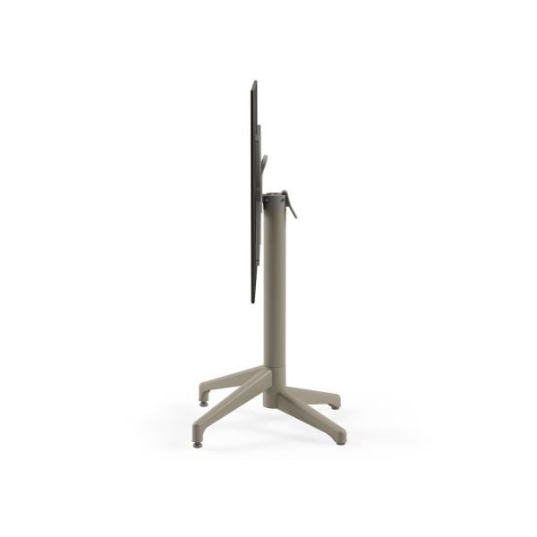 Beyaz Terrazzo Compact Katlanabilir Bahçe Masası 60x60