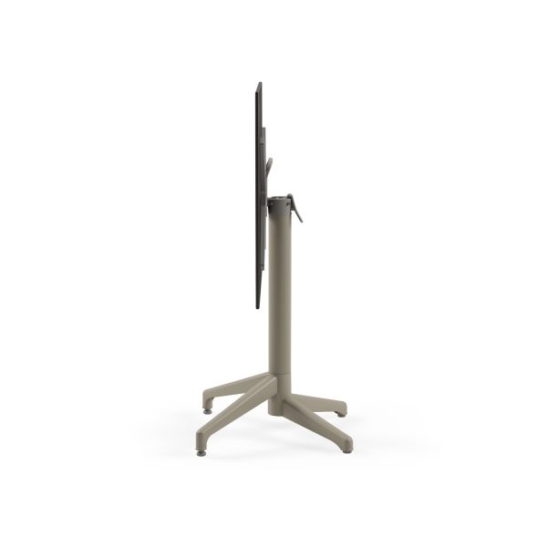 Beyaz Terrazzo Compact Katlanabilir Bahçe Masası 60x60