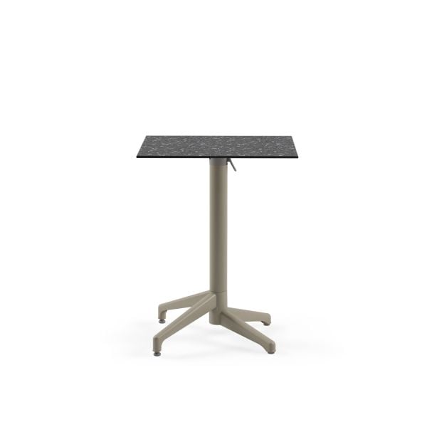 Siyah Terrazzo Compact Katlanabilir Mutfak Masası 60x60