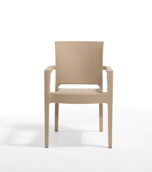Kapuçino Rattan Plastik Bahçe Sandalyesi