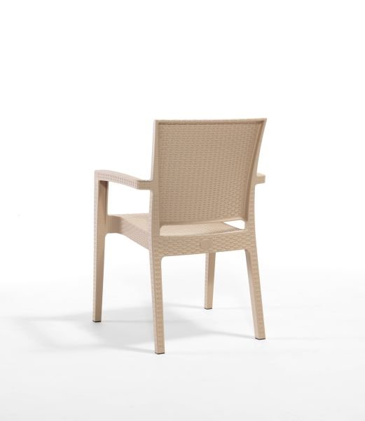 Kapuçino Rattan Plastik Bahçe Sandalyesi