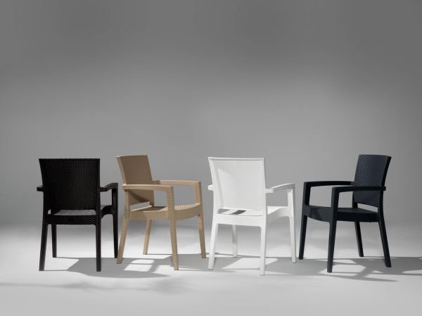 4 Kişilik Antrasit Rattan Bahçe Masa Sandalye Takımı - 90x90 cm Şık ve Dayanıklı Dış Mekan Masa Seti