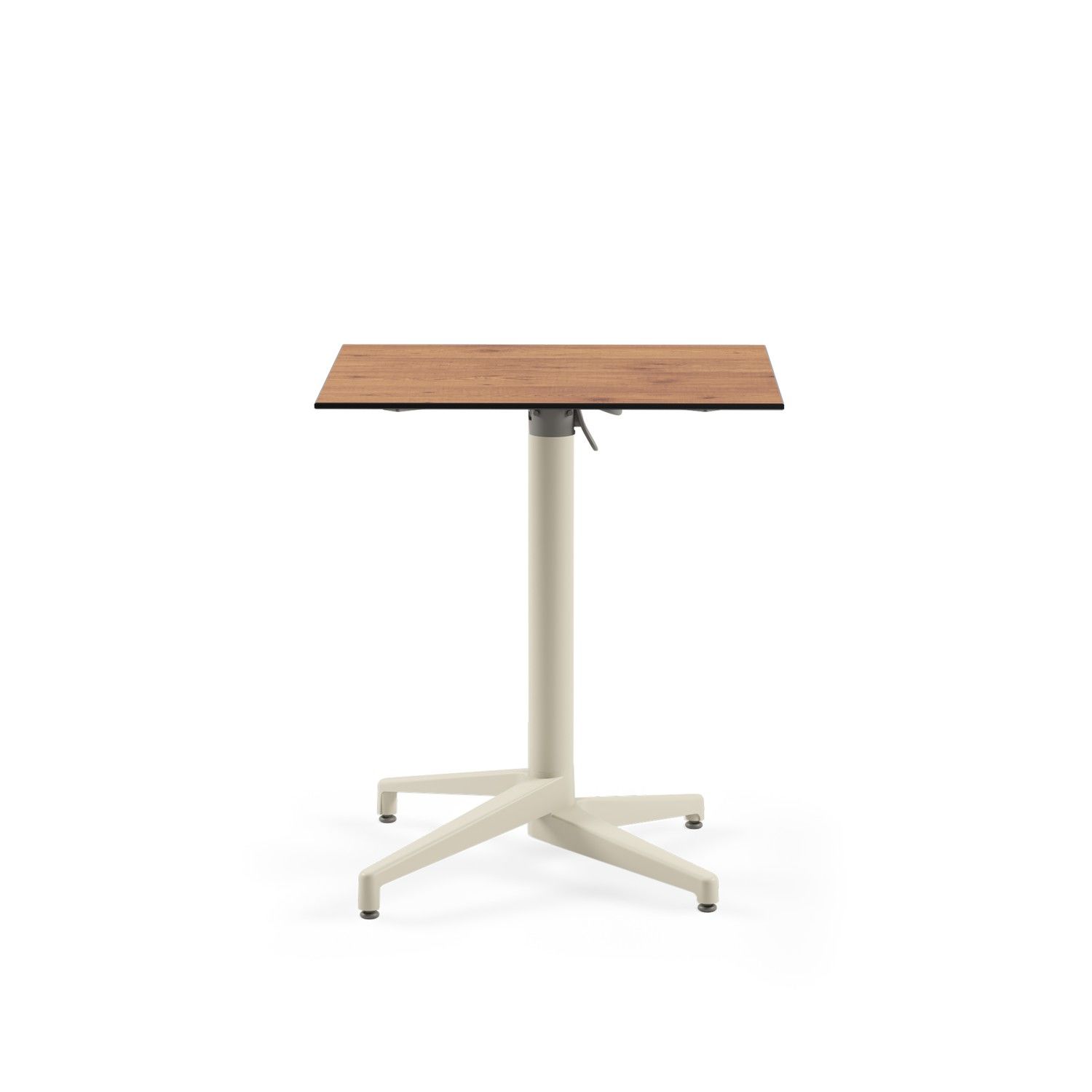 Bej Ayak Novecento Compact Katlanır Bahçe Masası 69x69