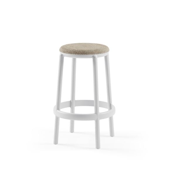 Plastik Yuvarlak Mutfak Bar Taburesi 65 cm