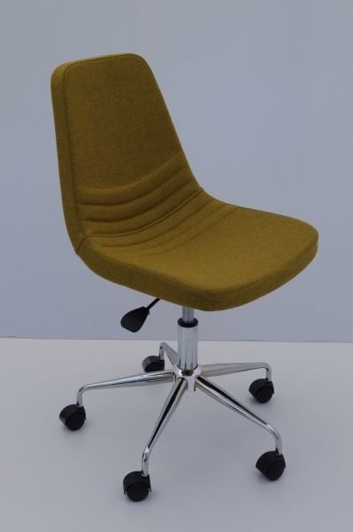 Parker Yeşil Kaşe Kumaş Ofis Çalışma Sandalyesi