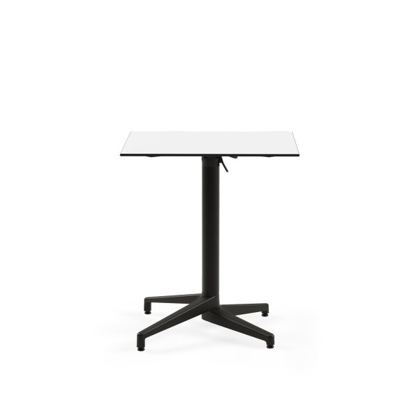 Beyaz Katlanır Compact Bahçe Masası 69x69 cm Paslanmaz