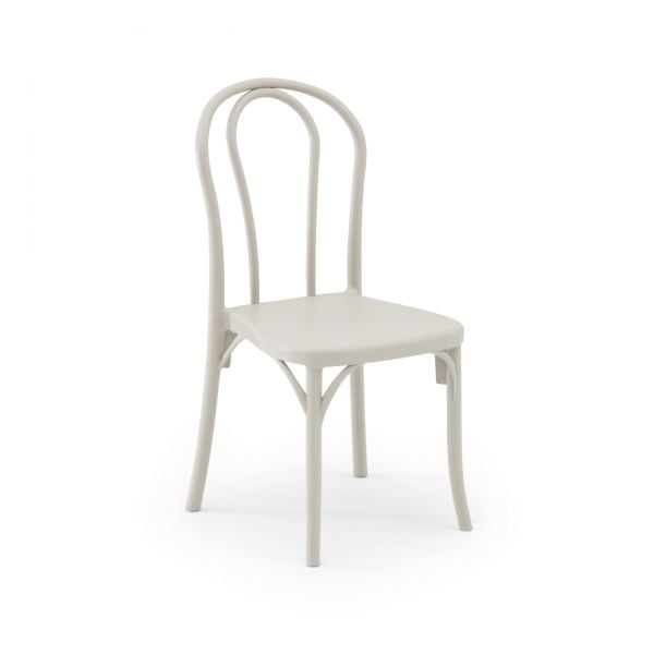 Bej Bahçe Masa Sandalye Takımı 2 Kişilik Yuvarlak 60 cm