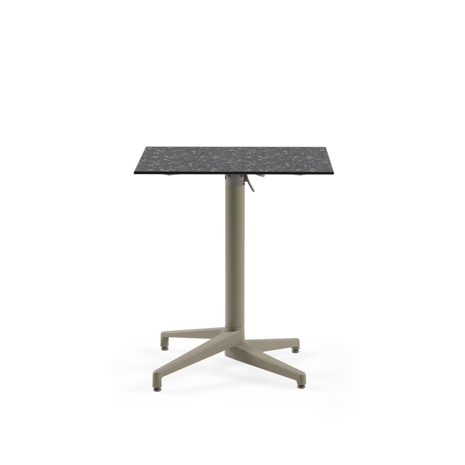 Terrazzo Desenli Katlanır Compact Mutfak Masası 69x69