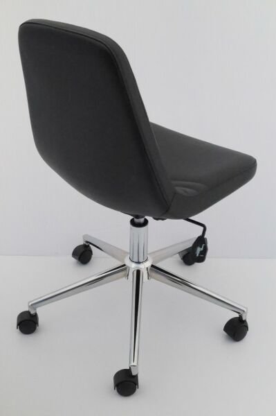 Parker Siyah Deri Ofis Çalışma Sandalyesi Ergonomik
